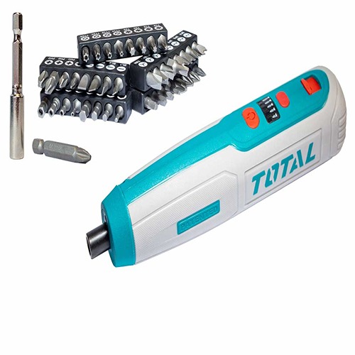 Total 4V charging screwdriver with accessories 4 condition 