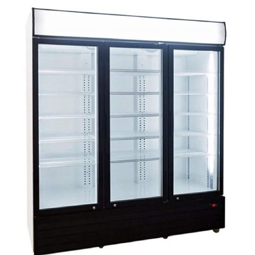 Triple Door Upright Display Fridge – Glass Door