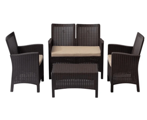 Rattan set (4 seats)