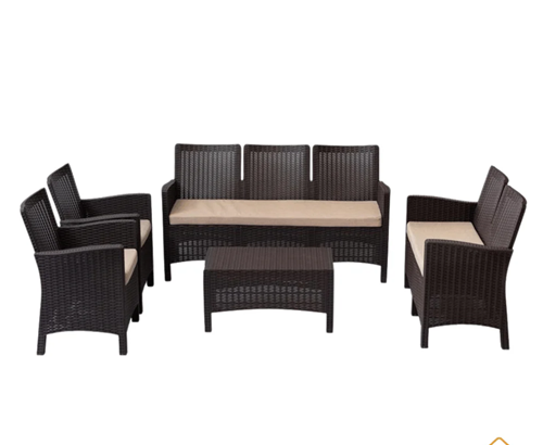 Rattan set (7 seats)