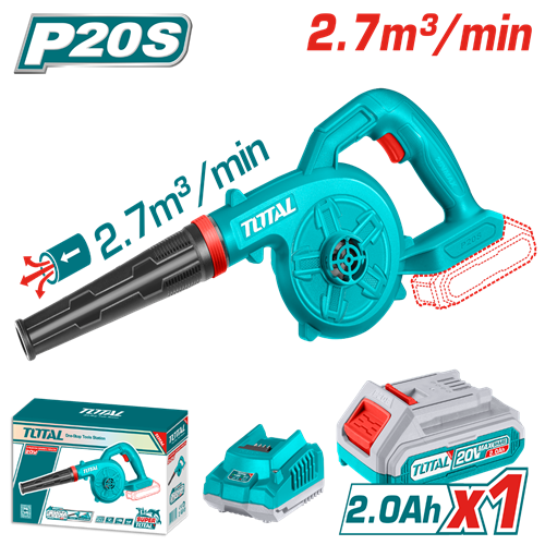 20 volt charging crystal with battery and single speed charger from Total