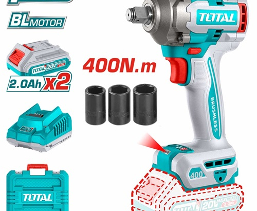 Drill box charging 20 volts 400 newtons with 2 2 amp batteries from Total