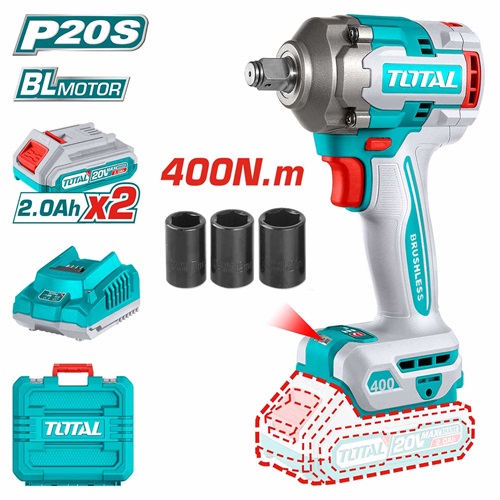 Drill box charging 20 volts 400 newtons with 2 2 amp batteries from Total