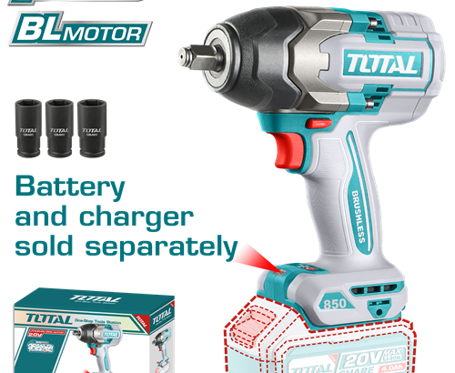 Drill boxes, 20 volts, 850 Newtons, without batteries, from Total