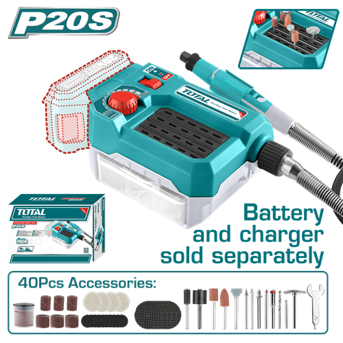 20 volt charging drum with accessories set without battery and charger