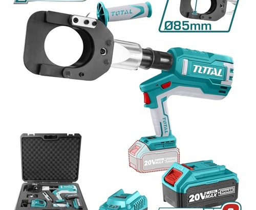 Charging hydraulic cable scissors with 2 amp batteries and charger4
