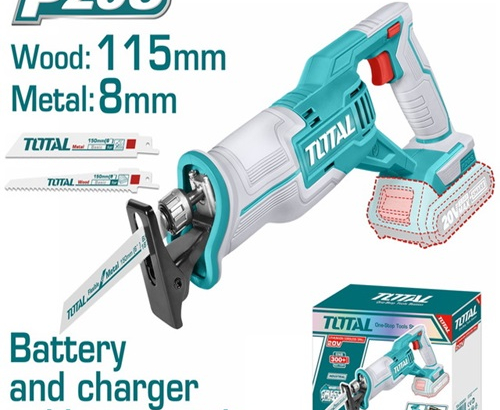 Reciprocating saw 20 volts without batteries from Total