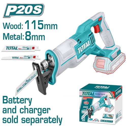 Reciprocating saw 20 volts without batteries from Total