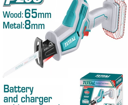 Reciprocating saw 20 volts without battery and charger from Total