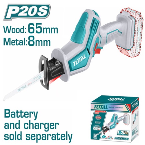 Reciprocating saw 20 volts without battery and charger from Total