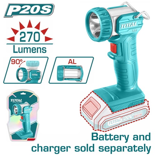 Luxe charging 20 volt 270 lumen moving head without battery and charger